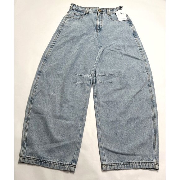 Aje Denim - Aje Briar Barrel Jean Style 26RE3015 in Light Wash Blue